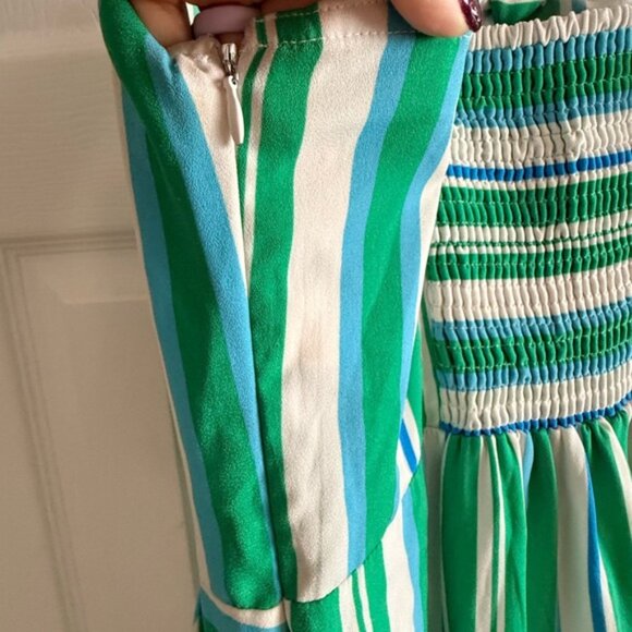 a new day Green and White Striped Jumpsuit - Picture 6 of 8